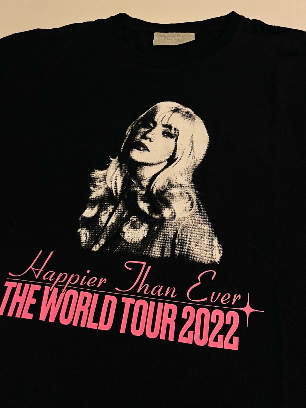 Billie Eilish 2022 Happier Ever World Tour Official T-Shirt XL Music Concert
